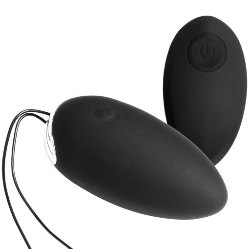 Sinful Deluxe Opladeligt Fjernbetjent Vibrator Æg - Sort