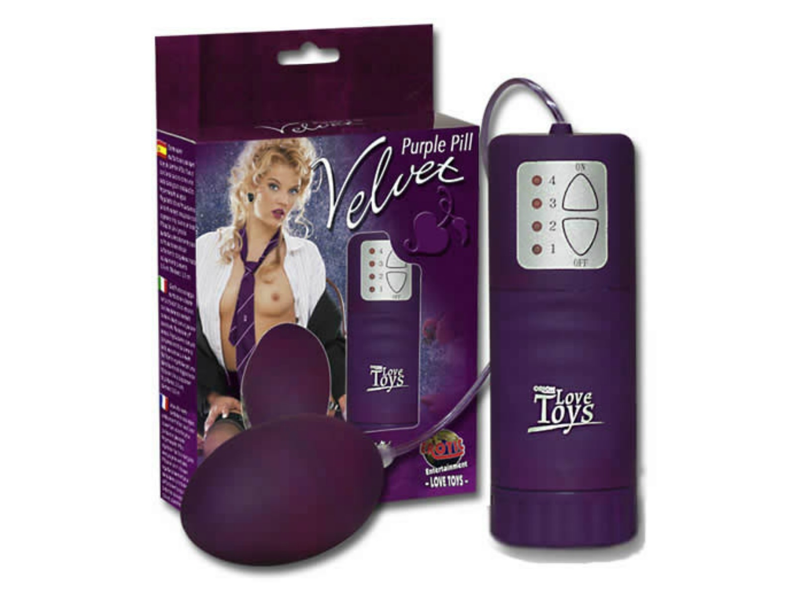 Velvet Purple Pill Vibrator-Æg