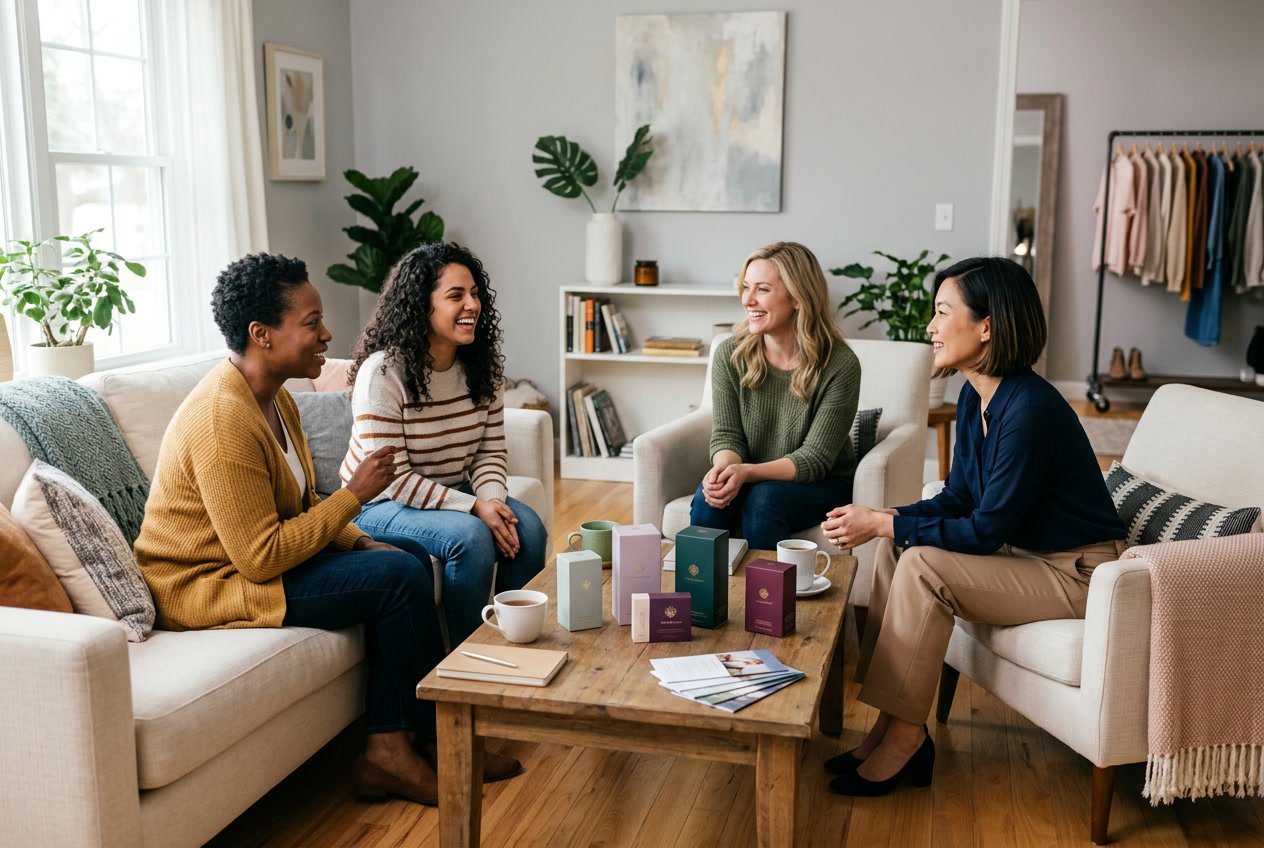 Kvinder der kigger på erotisk legetøj